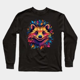 Hedgehog Smiling Long Sleeve T-Shirt